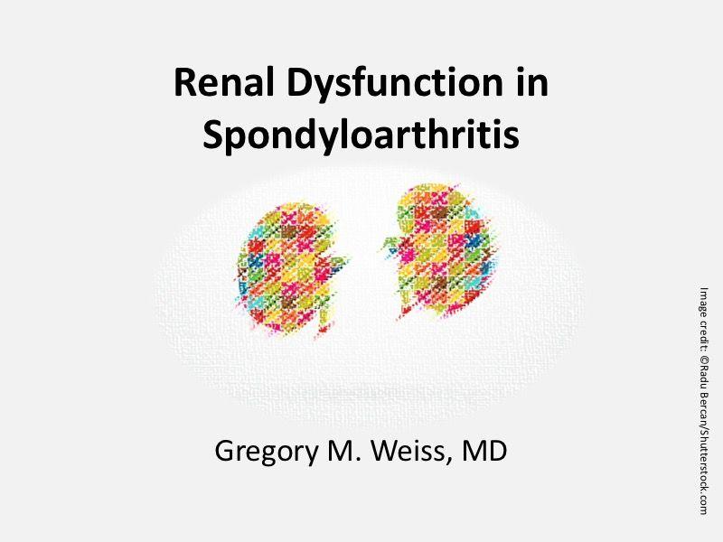 Kidney Dysfunction in Spondyloarthritis