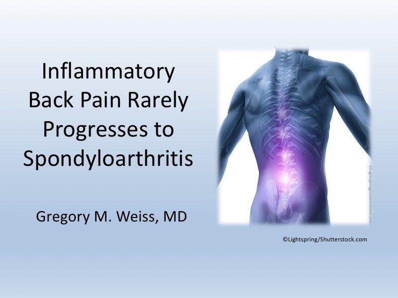 New-Onset Inflammatory Back Pain: What Lies Ahead?