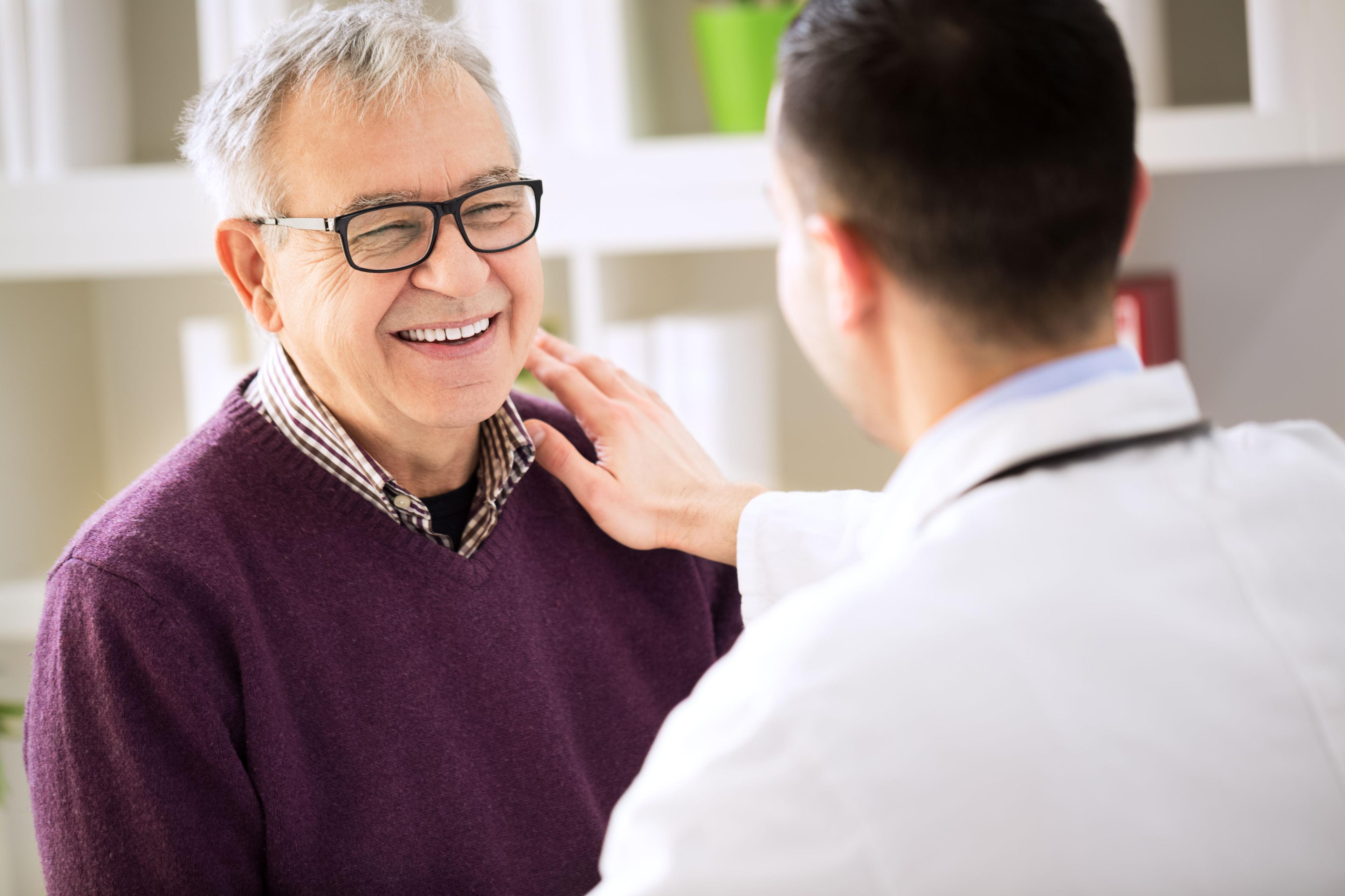 Doctor talking with patient. 